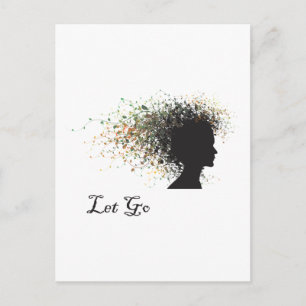 Lass Go Yoga-Geschenk Postkarte