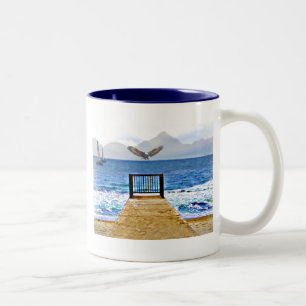 Lass Go!_ Zweifarbige Tasse