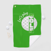 Lass Golf Split Image Golf Ball spielen Golfhandtuch (Insitu)