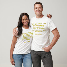 Lass Gott Arise Psalm 68:1 T-Shirt