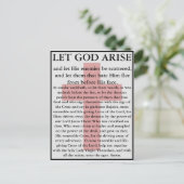 Lass Gott Erhält orthodoxe Gebetskarte Postkarte (Stehend Vorderseite)