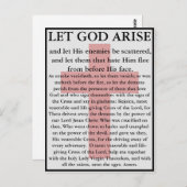 Lass Gott Erhält orthodoxe Gebetskarte Postkarte (Vorne/Hinten)