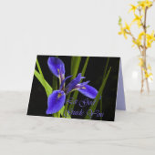 Lass Gott Führe Sie Iris Karte (Gelbe Blume)