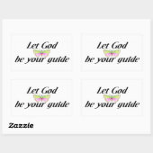 Lass Gott sei dein Führer Rechteckiger Aufkleber (Blatt)