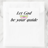 Lass Gott sei dein Führer Rechteckiger Aufkleber (Tasche)