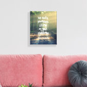 Lass Gottes Versprechen bei Problemen Zitat Leinwanddruck (Insitu (Wohnzimmer))