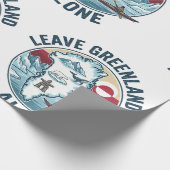 Lass Grönland in Ruhe Geschenkpapier (Ecke)