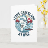 Lass Grönland in Ruhe Karte (Gelbe Blume)