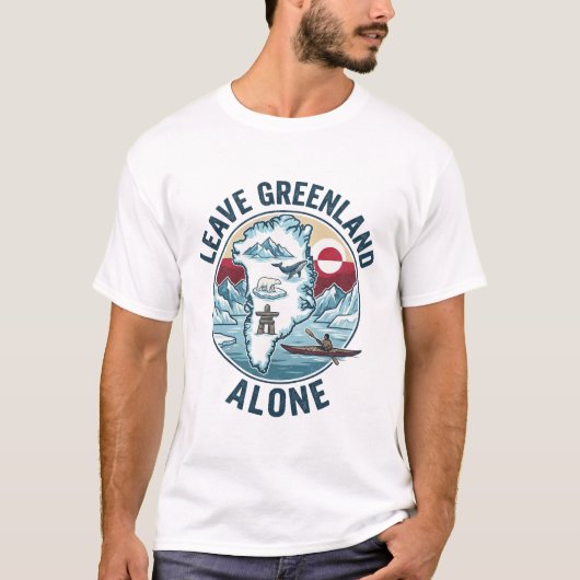 Lass Grönland in Ruhe T-Shirt (Vorderseite)