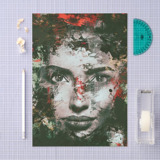 Lass - Grunge Style Seidenpapier (Handwerk)