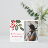 Lass Heaven & Nature Sing Red Berry | FOTO Postkarte (Stehend Vorderseite)