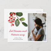 Lass Heaven & Nature Sing Red Berry | FOTO Postkarte (Vorne/Hinten)