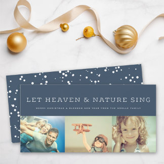 Lass Heaven & Nature Sing Religiöses Weihnachtsfes Feiertagskarte
