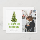 Lass Heaven & Nature Sing Weihnachtsbaum Mama Foto Postkarte (Vorne/Hinten)