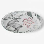 Lass Heaven & Nature Sing, Weihnachtslied Pappteller (Schrägansicht)