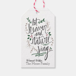 Lass Heaven Sing Weihnachtstag Geschenkanhänger