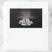 LASS HELL FREEZE OVER RECHTECKIGER AUFKLEBER (Tasche)