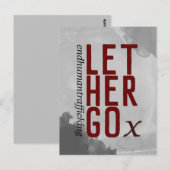 LASS HER GO endhumanitärem Handel mit Red Postkarte (Vorne/Hinten)