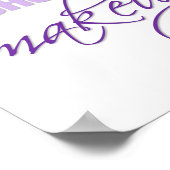 Lass heute nicht eine Verschwendung von Make-up in Poster (Ecke)
