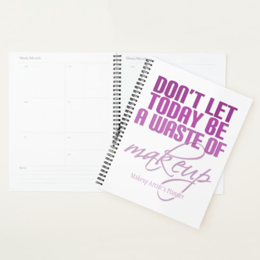 Lass heute nicht eine Verschwendung von Make-up Pi Planer (Anzeige)