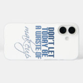 Lass heute nicht Schminkverschwendung Case-Mate iPhone Hülle (Rückseite (Horizontal))