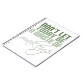 Lass heute nicht Schminkverschwendung Notizblock (Linke Seite)