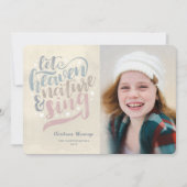 Lass Himmel und Natur Singen religiöse Weihnachten (Vorderseite)