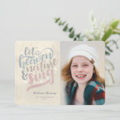 Lass Himmel und Natur Singen religiöse Weihnachten (Stehend Vorderseite)