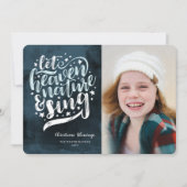 Lass Himmel und Natur Singen religiöse Weihnachten (Vorderseite)