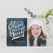 Lass Himmel und Natur Singen religiöse Weihnachten (Stehend Vorderseite)