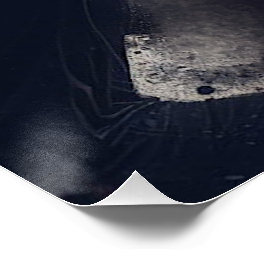 "Lass hin oder sei gezerrt" und mächtiges Pferd Poster (Ecke)