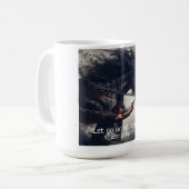 "Lass hin oder sei gezerrt" und Ragepferd Kaffeetasse (Vorderseite Links)