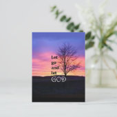 Lass hin und Lass Gott Postkarte (Stehend Vorderseite)