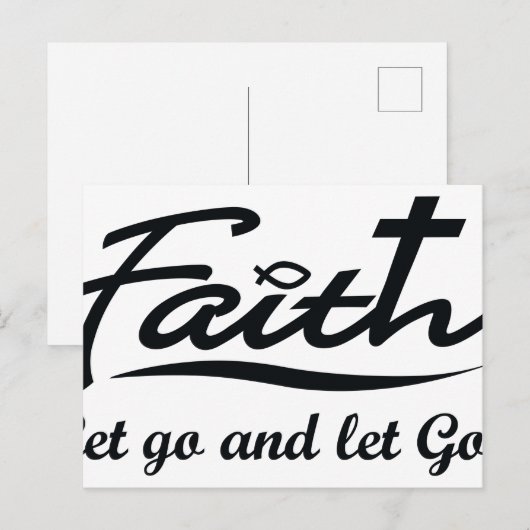 Lass hin und Lass Gott Postkarte (Vorne/Hinten)