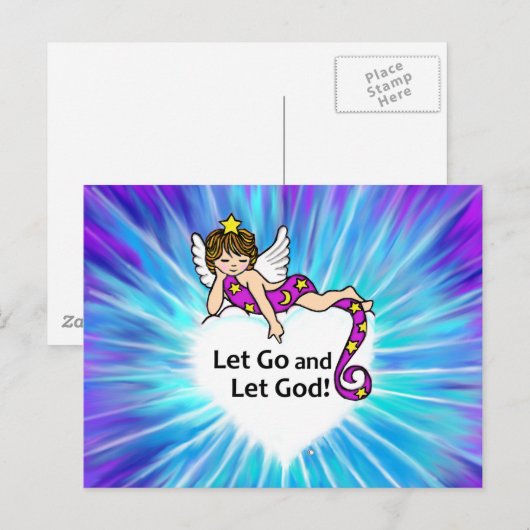 Lass hin und Lass Gott Postkarte (Vorne/Hinten)