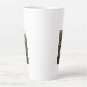 Lass Hoffnung Anbieten Zitat Hübsche Lila Blume Milchtasse (Vorderseite)