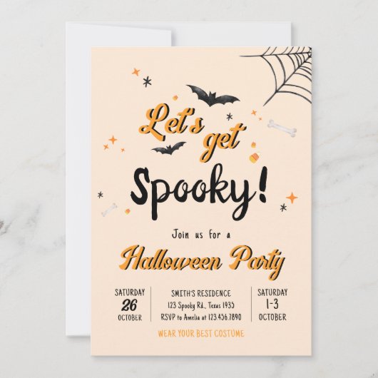 Lass Hooky Fun Halloween-Party Einladung (Vorderseite)