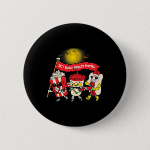 Lass Horror Filme Halloween Funny Ghost Ske ansehe Button