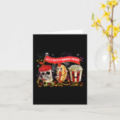 Lass Horror Filme Halloween Funny Ghost Ske ansehe Karte (Gelbe Blume)