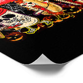 Lass Horror Filme Halloween Spaß Ghost Skele beoba Poster (Ecke)
