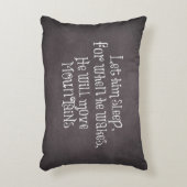 Lass ihm schlafen, wenn er Zitat wecke Dekokissen (Vorderseite(Vertikal))