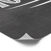 Lass Ihm Sleep Chalkboard Poster (Ecke)