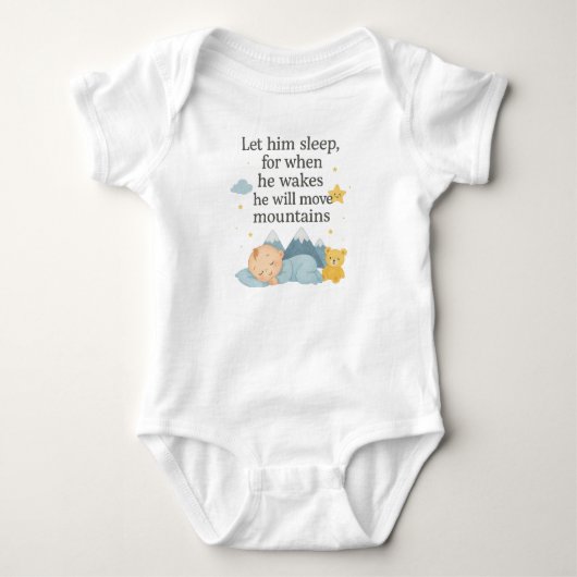 Lass ihn schlafen baby strampler (Vorderseite)