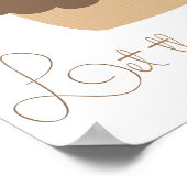 Lass ihnen Cupcake essen Poster (Ecke)