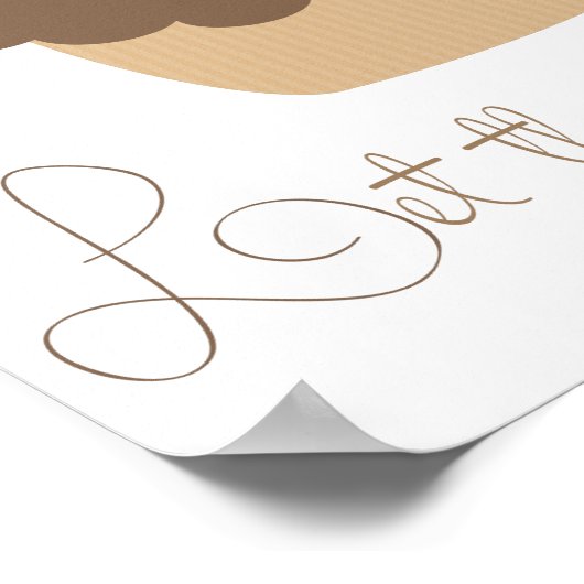 Lass ihnen Cupcake essen Poster (Ecke)