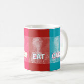"Lass ihnen Eat Cake": Marie Antoinette (Pop art) Kaffeetasse (VorderseiteRechts)