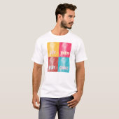 "Lass ihnen Eat Cake": Marie Antoinette (Pop art) T-Shirt (Vorne ganz)
