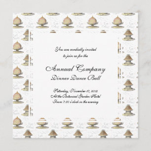 Lass ihnen Eat Cake Vintag Marie Antoinette Einladung