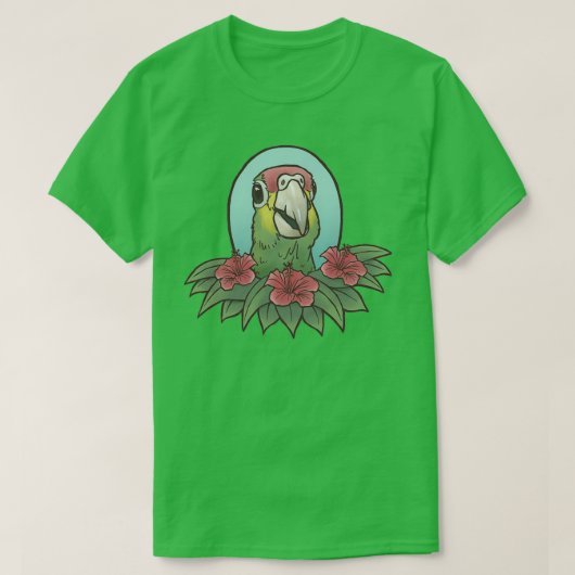 Lass ihnen Fly Free Red Lored Parrot T-Shirt (Design vorne)