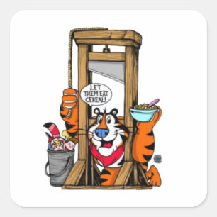 Lass ihnen Getreide zu essen Quadratischer Aufkleber